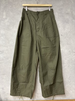 画像1: Veritecoeur     ワイドベーカーパンツ　　khaki    サイズ；F (1)