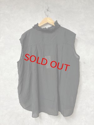 画像4: Veritecoeur     フリルノースリーブ　　aq black　    サイズ；F (4)