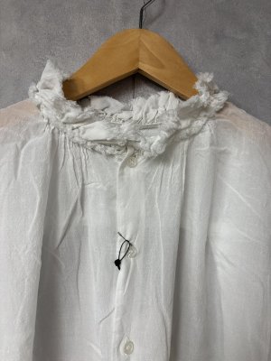 画像2: Veritecoeur     フリルノースリーブ　　aq white　    サイズ；F (2)