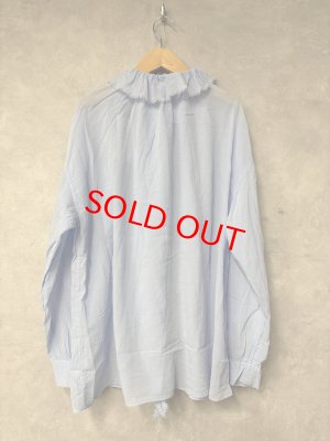 画像4: Veritecoeur     フリルブラウス　　blue　    サイズ；F (4)