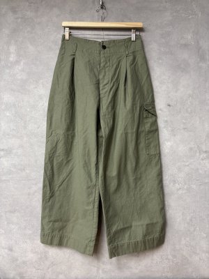 画像1: Veritecoeur     ワンサイドPパンツ　　khaki　   (1)