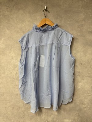 画像4: Veritecoeur     フリルノースリーブ　　blue　    サイズ；F (4)