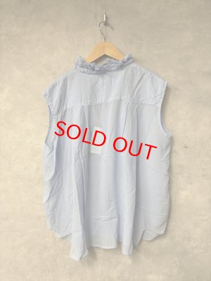 画像4: Veritecoeur     フリルノースリーブ　　blue　    サイズ；F (4)