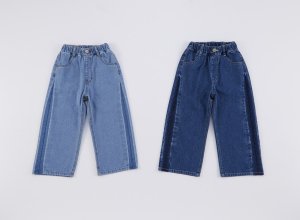 画像1: OCEAN&GROUND 　サイドデザインデニムパンツ　 (1)