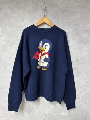 画像1: 2026年春夏　DENIMDUNGAREE　PENNIE Cotton Knit Sweater　　4；紺　　サイズ；M (1)