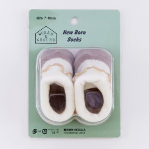 画像2: OCEAN&GROUND 　バレエシューズベビーソックス　　サイズ；F(7-10cm) (2)