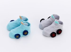 画像1: OCEAN&GROUND 　クルマベビーソックス　　サイズ；F(7-10cm) (1)