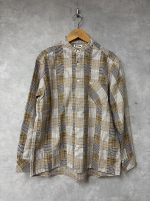 画像1: 2026春夏　FITH  　パッチワークシャツ　　16；ベージュ (1)