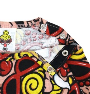 画像3: MY FIRST HYSTERIC　HYS MINI JAM PACK総柄 長袖ロンパース　　　90；マルチ (3)