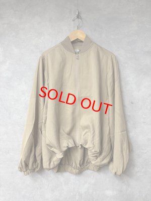 画像1: LILOU+LILY 　TENCEL BALOON SLEEVE JACKET 　A.BEIGE　size:38 (1)