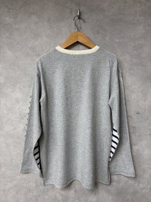画像3: 2026春夏　FITH  　Striped Cotton Knit Docking Tee　　1；白　　サイズ；155 (3)