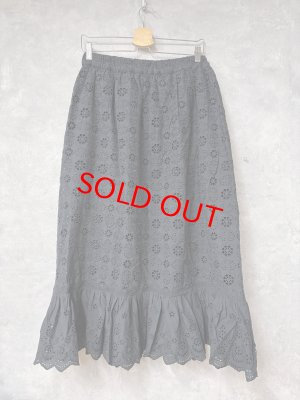 画像4: 2026春夏　FITH  　カットワークスカート　2；黒　サイズ；F (4)