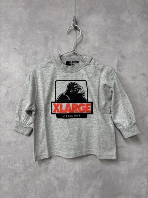 画像1: XLARGE KIDS　 OG長袖Tシャツ　85；トップグレー (1)