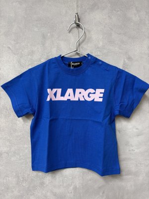 画像1: XLARGE KIDS　 スタンダードロゴ半袖Tシャツ　　51；ブルー (1)