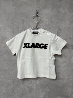 画像1: XLARGE KIDS　 スタンダードロゴ半袖Tシャツ　　01；白 (1)