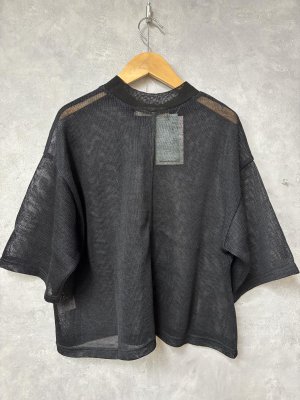 画像3: 2026SS　 Bon Vieux Temps　　シアーTシャツ　28；ブラック　　サイズ；1　 (3)