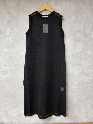 画像1: 2026SS　 Bon Vieux Temps　　シアーワンピース　　28；ブラック　　サイズ；1 (1)