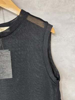 画像2: 2026SS　 Bon Vieux Temps　　シアーワンピース　　28；ブラック　　サイズ；1 (2)