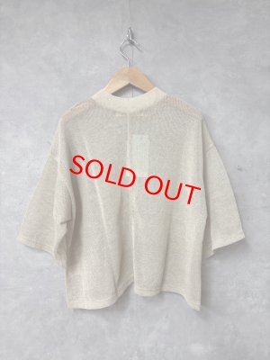 画像3: 2026SS　 Bon Vieux Temps　　シアーTシャツ　40；ベージュ　　サイズ；1 (3)