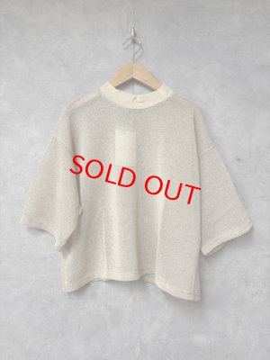 画像1: 2026SS　 Bon Vieux Temps　　シアーTシャツ　40；ベージュ　　サイズ；1 (1)