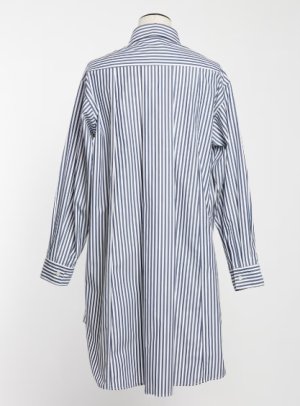 画像2: gomme 　シャーリングシャツ 　2;ネイビー　サイズ；M (2)