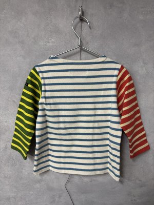 画像2: 2026春夏　DENIMDUNGAREE　ボーダーテンジク　ボートネックTEE　　91；クレイジー (2)