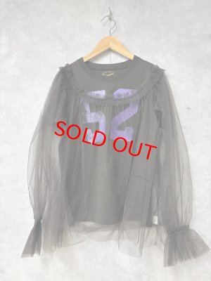 画像1: 2026春夏　GTH　 テンジクおめかし　TEE　17；チャコール　　サイズ；02 (1)