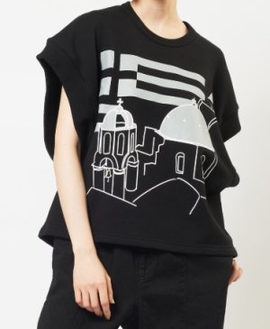 画像1: gomme 　テーマプリントＴ　3；黒　　サイズ；M (1)