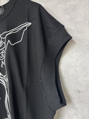 画像2: gomme 　ニケプリントＴ 　4；黒　サイズ；M (2)