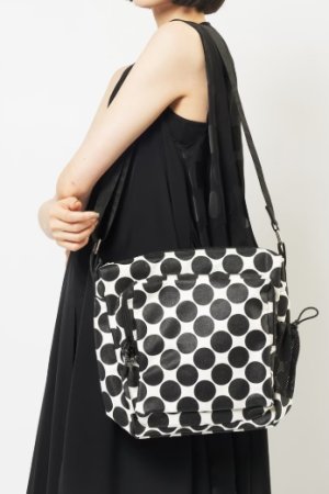 画像1: gomme 　ドットショルダーバッグ 　　1；白　サイズ；F (1)