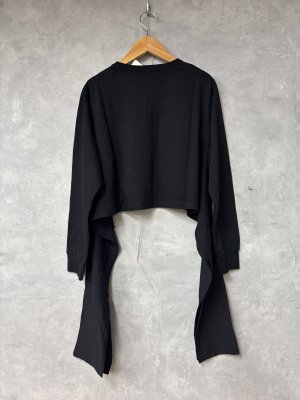 画像4: gomme 　サイドドレープカーディガン 　4；黒　サイズ；M (4)