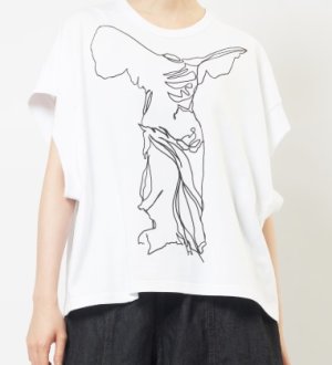 画像4: gomme 　ニケプリントＴ 　1；白　　サイズ；M (4)