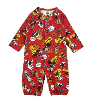 画像1: MY FIRST HYSTERIC  HYSTERIC MINI HOOPS総柄 2WAYALL　　24；レッド系　　サイズ；F(60-70cm) (1)