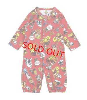画像1: MY FIRST HYSTERIC  HYSTERIC MINI HOOPS総柄 2WAYALL　　24；レッド系　　サイズ；F(60-70cm) (1)
