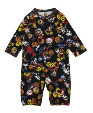画像1: MY FIRST HYSTERIC  HYSTERIC MINI HOOPS総柄 2WAYALL　　14；ブラック系　　サイズ；F(60-70cm) (1)