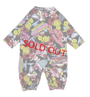 画像1: HYSTERIC MINI SWEETS PARLOR総柄 2WAYALL　　14；ブラック系　　　サイズ；F(60-70cm) (1)