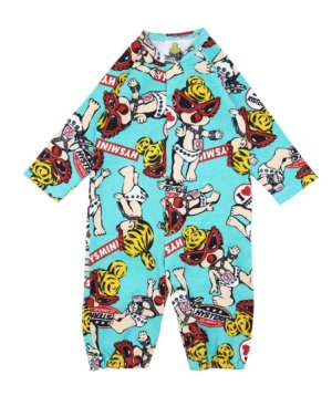 画像1: MY FIRST HYSTERIC  MINI DOLL総柄 2WAYALL　54；グリーン系　　サイズ；F(60-70cm) (1)