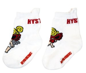 画像1: ☆MY FIRST HYSTERIC  ANGEL MINI ベビーソックス　　00；ホワイト　 (1)