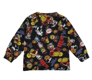 画像2: HYSTERIC MINI HOOPS総柄 長袖Tシャツ　　14；ブラック系　　 (2)