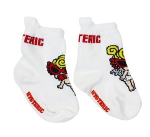 画像2: ☆MY FIRST HYSTERIC  ANGEL MINI ベビーソックス　　00；ホワイト　 (2)