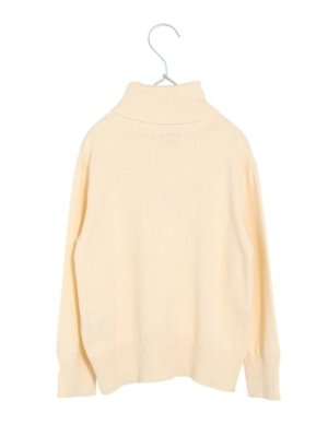 画像2: MakeYourDay　　コットン100%タートルネックセーター　　アイボリー (2)