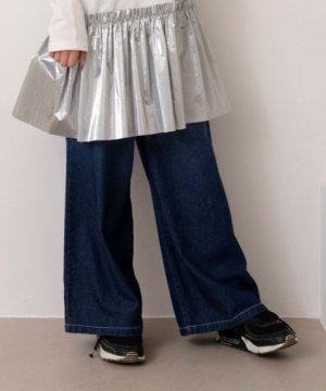 画像4: MakeYourDay　グラデーションワイドデニムパンツ(ジュニアサイズ)　　ブルー (4)