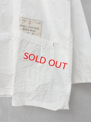 画像2: 2026   快晴堂　　HAYATE ・CCBY AFTER HOURS WEAR ／羽織デッキシャツ　　1；白　　 (2)