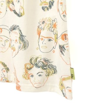 画像3: MakeYourDay　　カラフルえらい人総柄半袖Tシャツ(大人サイズ)　　ベージュ (3)