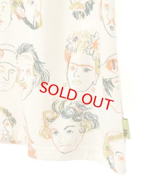 画像3: MakeYourDay　　カラフルえらい人総柄半袖Tシャツ(大人サイズ)　　ベージュ (3)