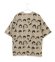 画像2: MakeYourDay　　いろんな顔総柄半袖Tシャツ(大人サイズ)　　ベージュ (2)
