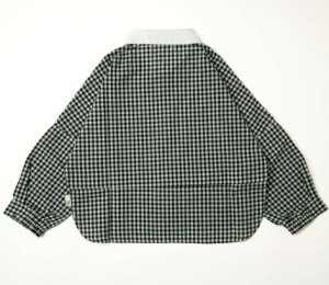 画像2: MakeYourDay　　ママとおそろいチェックとストライプのドルマンシャツ　　チェック柄 (2)