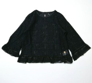 画像1: MakeYourDay　　ママとおそろいレースブラウス（大人サイズ）　　ブラック (1)