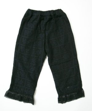 画像2: MakeYourDay　レースパンツ(ジュニアサイズ)　　ブラック (2)