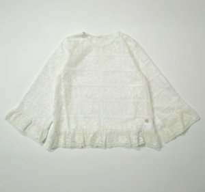 画像2: MakeYourDay　　ママとおそろいレースブラウス　　アイボリー (2)